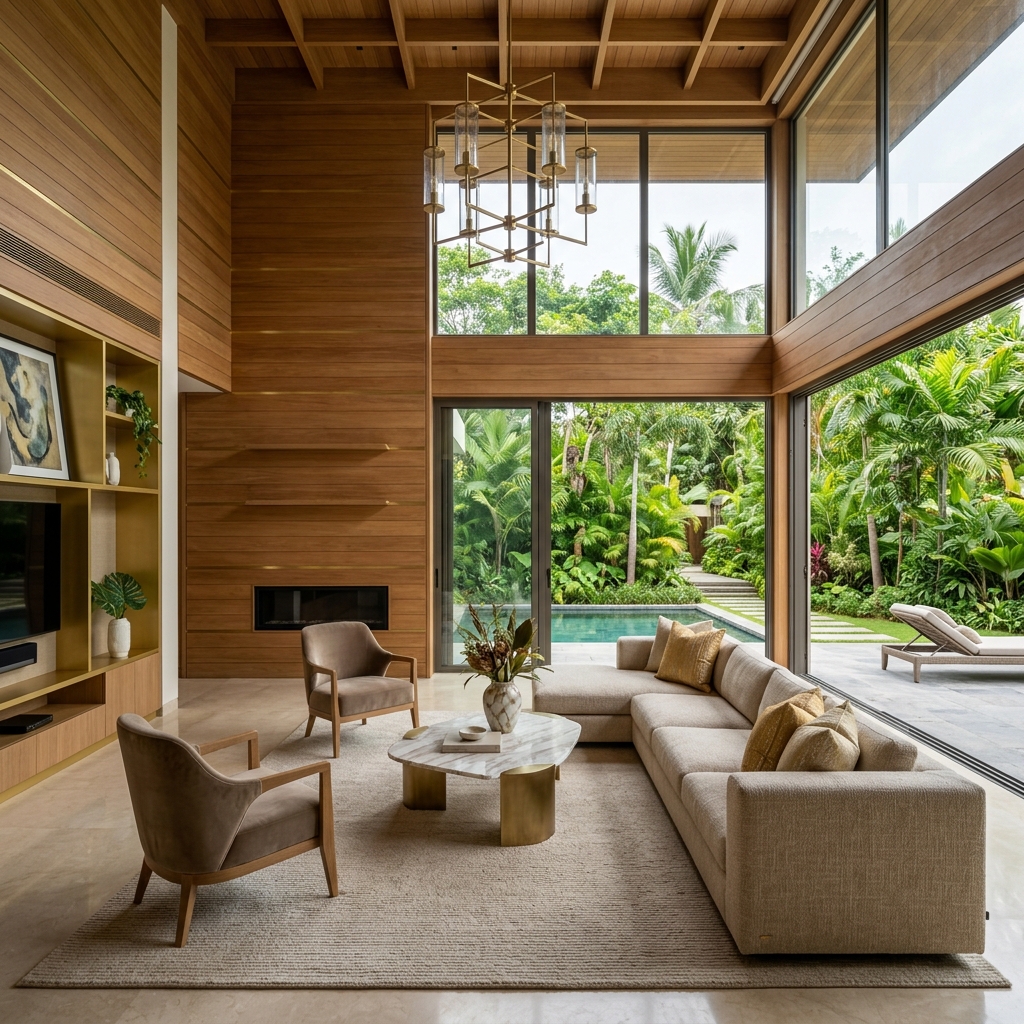 Luxury Modern Villa Living Room Interior